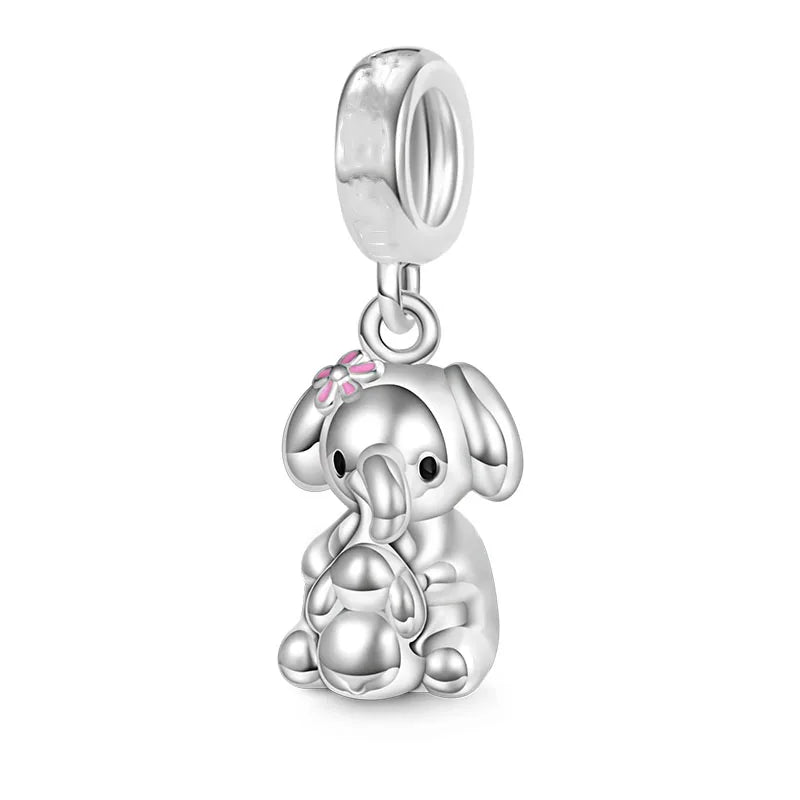 Fashionable 925 Sterling Silver Highland Cow Animal Pendant Suitable for Bracelets, Necklaces, DIY Women's Jewelry Accessories Pi-Mart