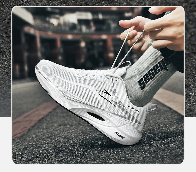 Marathon Sneakers Men Running Shoes Anti-slip Comfortable Racing Carbon Board Training Mesh Tennis Shoes Casual for Women 2026 Pi-Mart