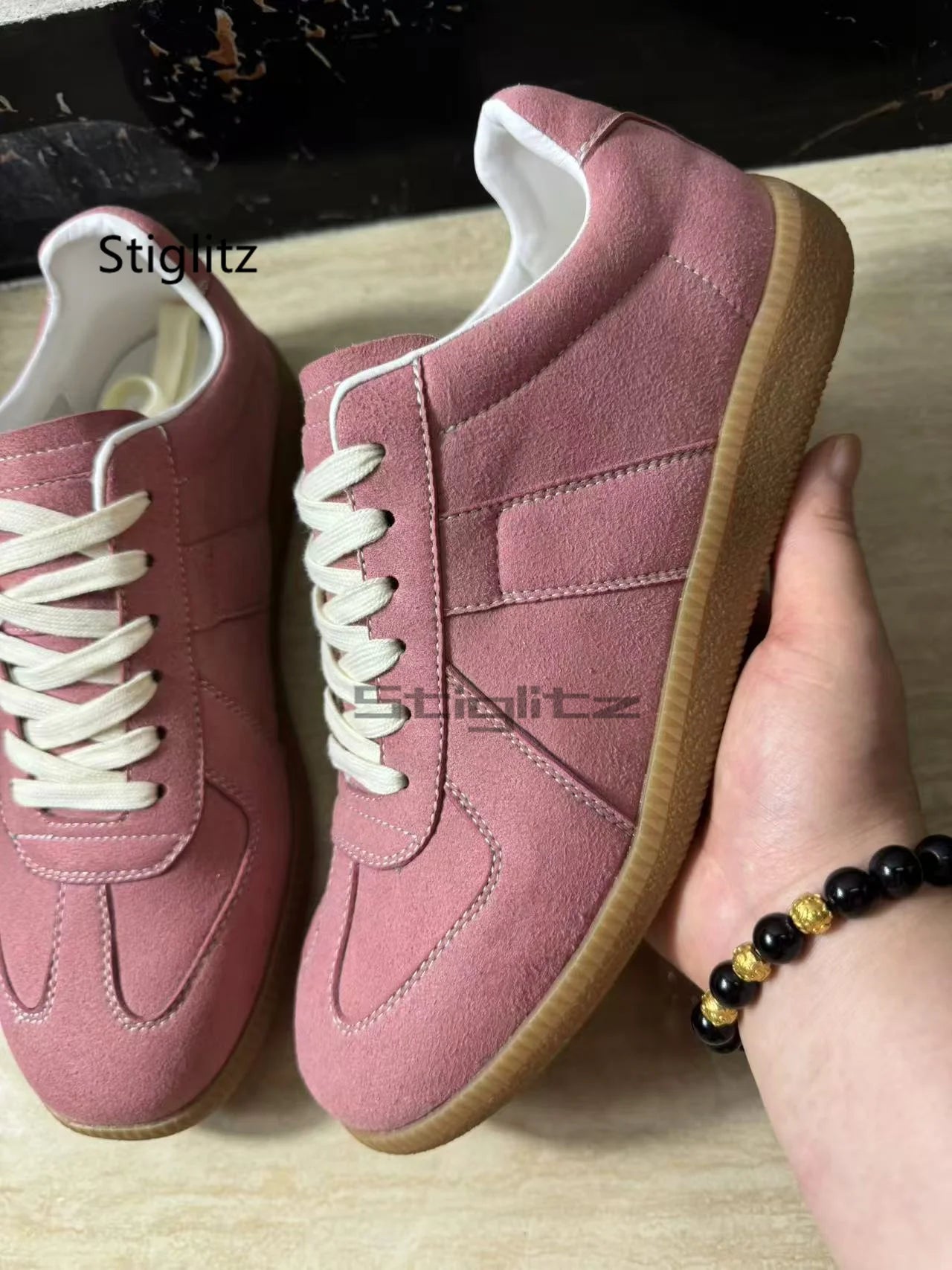 Sports Flat Casual Couple Shoes Men Women Classic Trendy Versatile Suede Leather Lace Up Sneakers Spring Autumn Training Shoes Pi-Mart