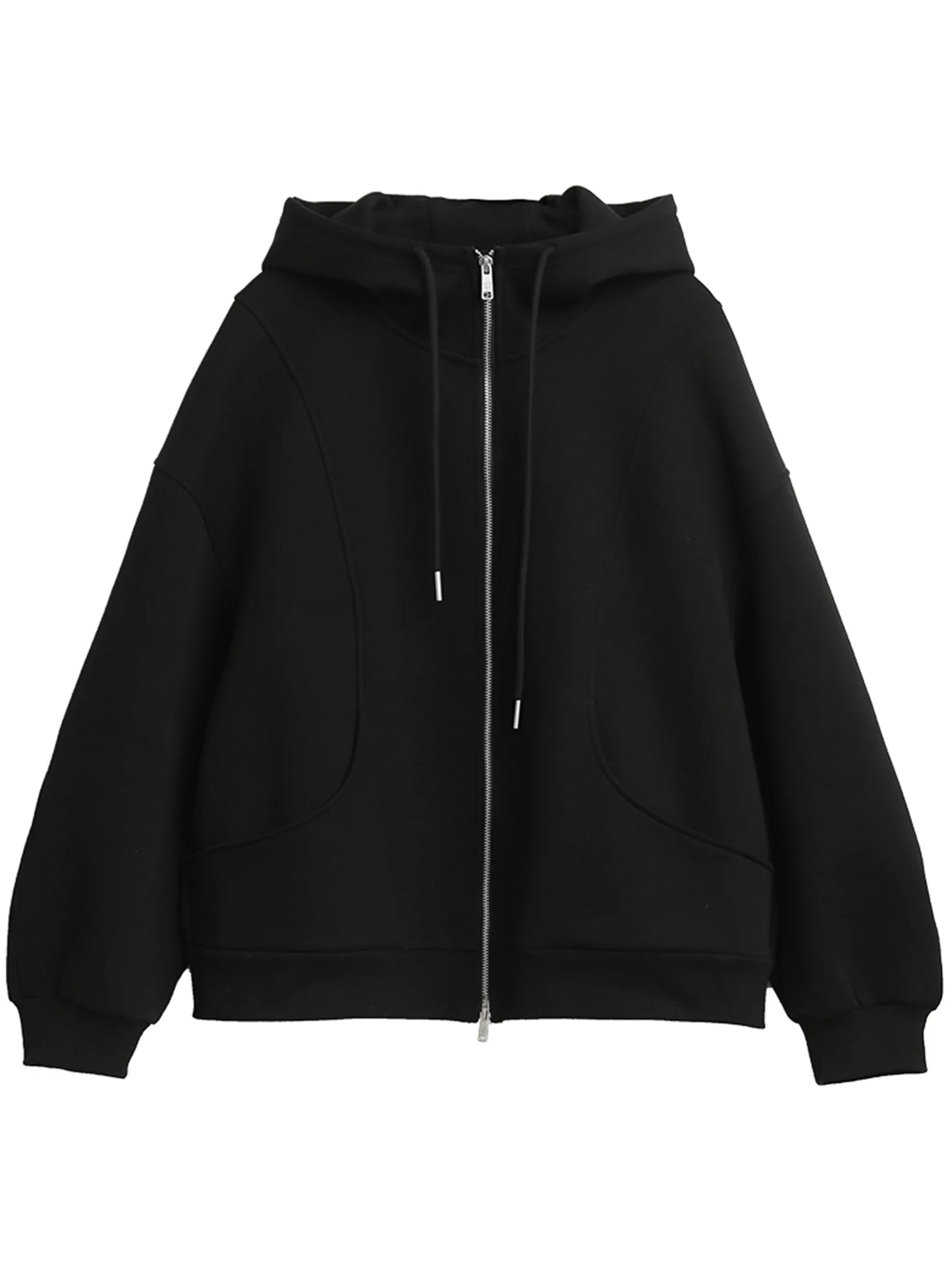 CHIC VEN Women Sweatshirts Loose New Drawstring Hooded Female Jacket BF Style Woman Sports Coat Spring Autumn 2025 LadyShow.Store