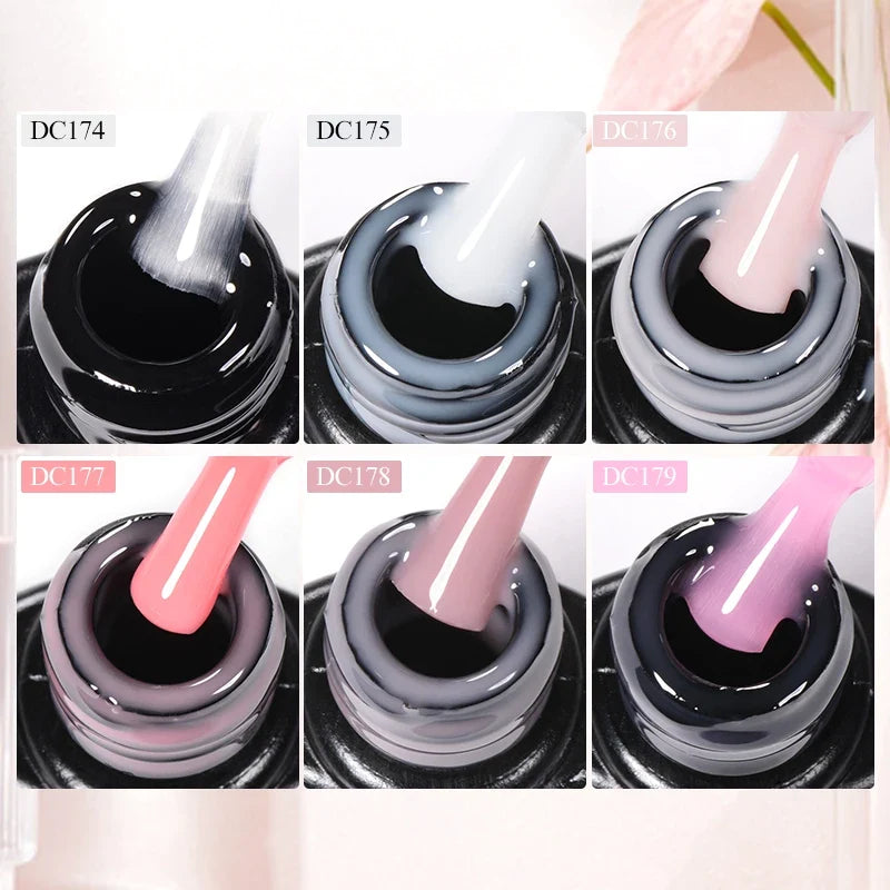 Mtssii 7ml Milky White Quick Extension Gel Nail Polish Nude Construct Hard Gel Semi Permanent Acrylic Extension Nail Art Varnish Tri Light Beauty