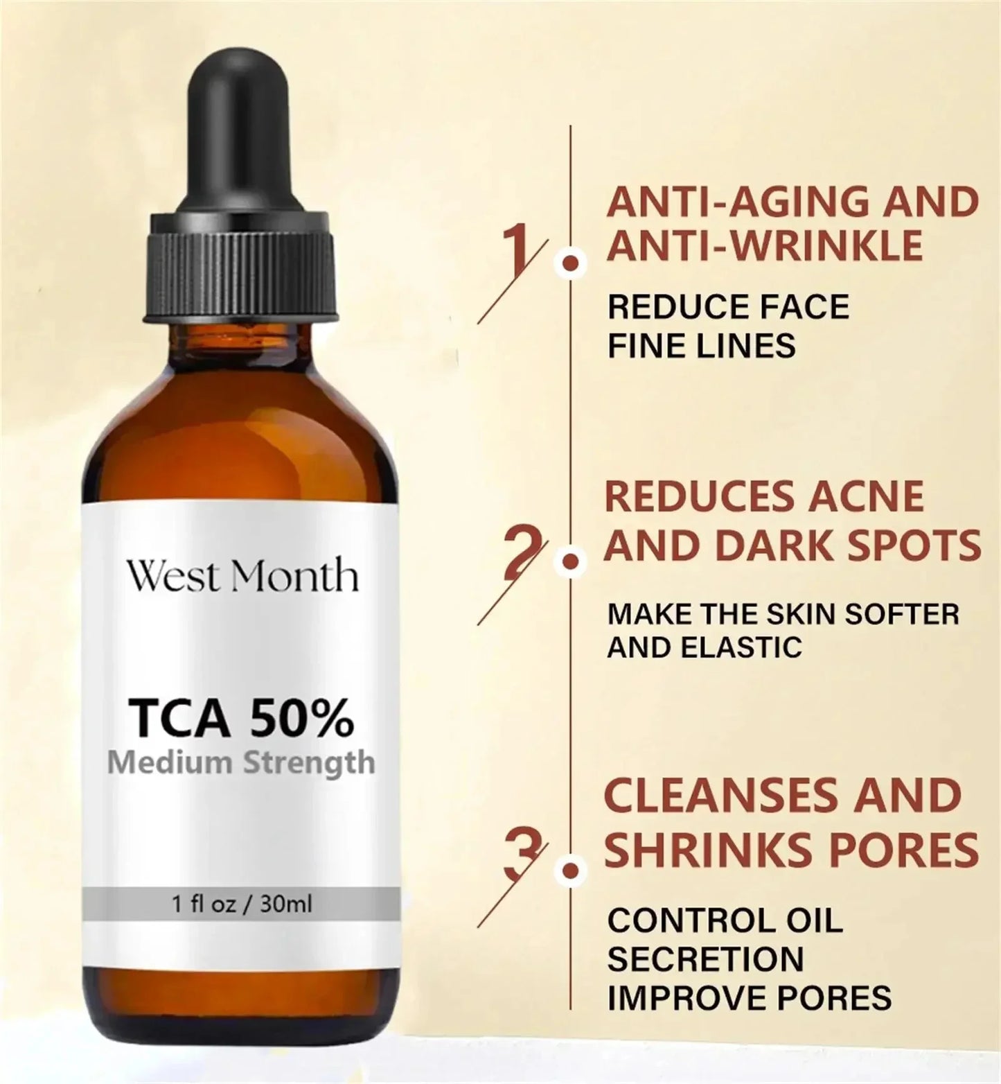 Acid Peeling Serum Chemical Exfoliant Peel For Remove Face Dark Skin Spots Whiten Lighten Melanin Peeling Solution Skin Peel Pi-Mart