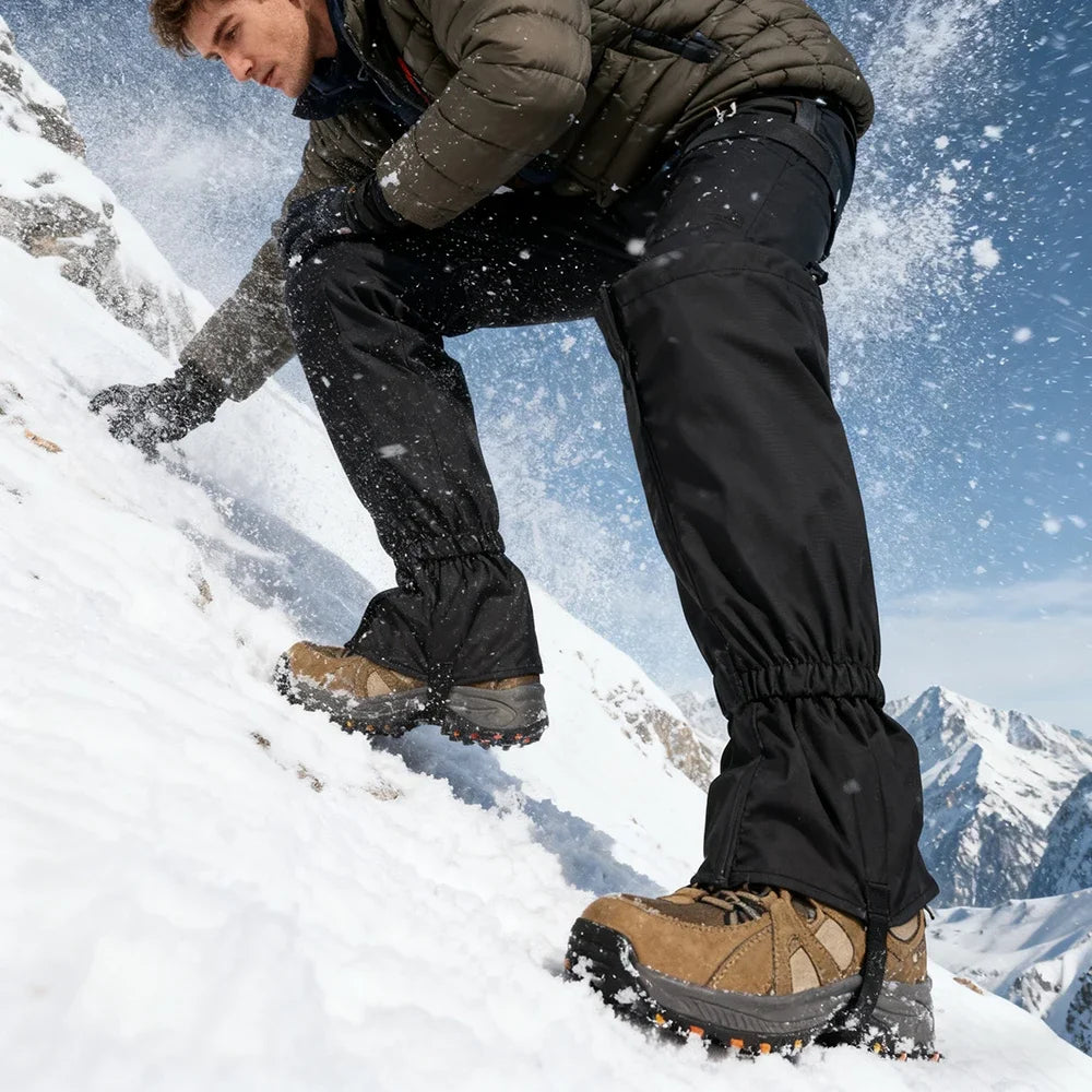 Waterproof Snow Sand Prevention Leg Gaiters Essential Protective Gear for Outdoor Mountaineering Skiing Desert Hiking Exploratio Pi-Mart