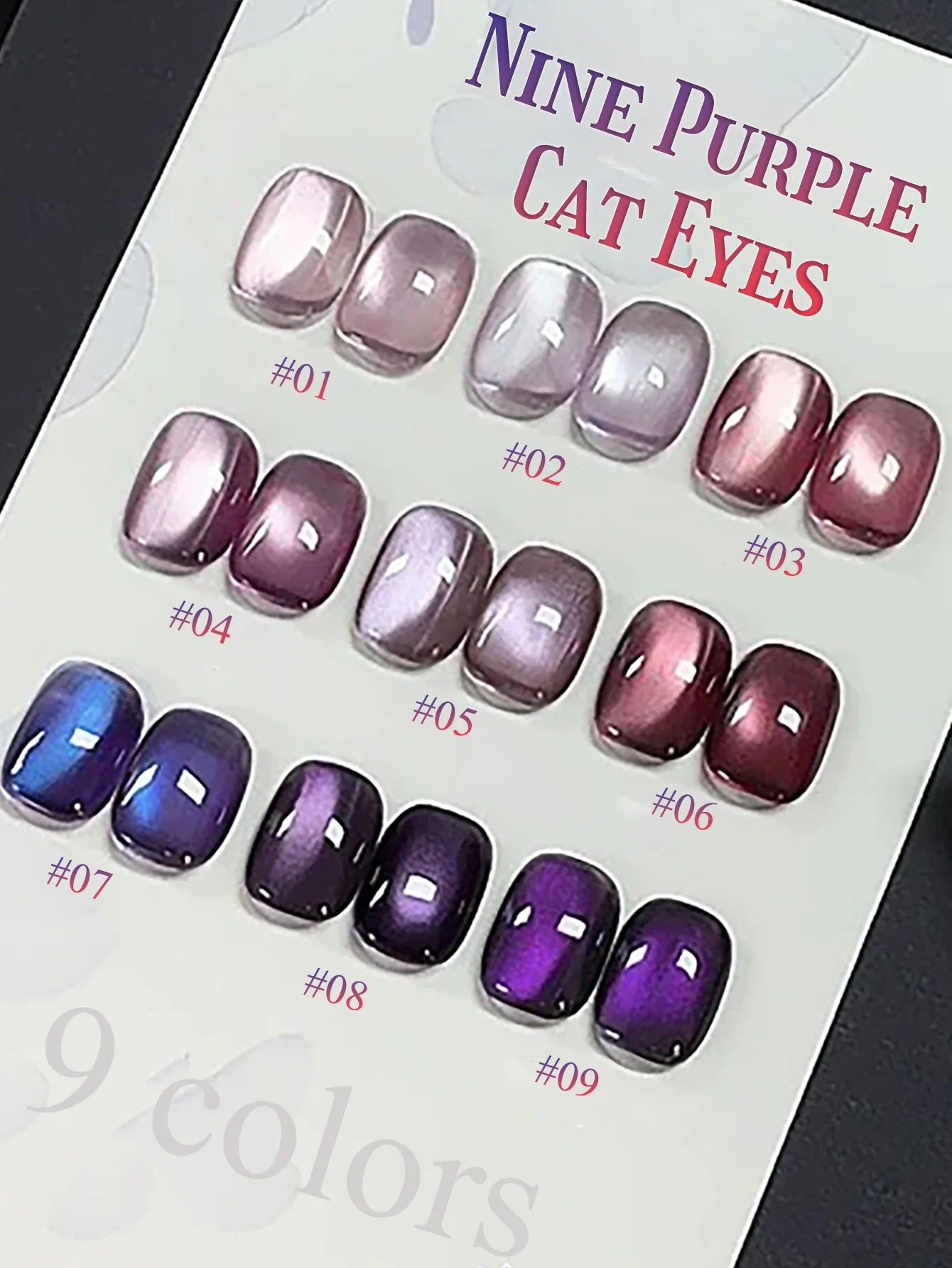 WS Black Glass Cat Magnetic Gel Nail Polish Punk Style Nail Art Manicure Varnis Semi Permanent Gel for Winter Nail Supplies Tri Light Beauty