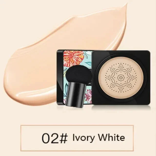 Mushroom Head Air Cushion, CC Cream Natural Moisturizing Foundation Concealer Whitening Oil-control Makeup Cosmetics BB Cream Tri Light Beauty