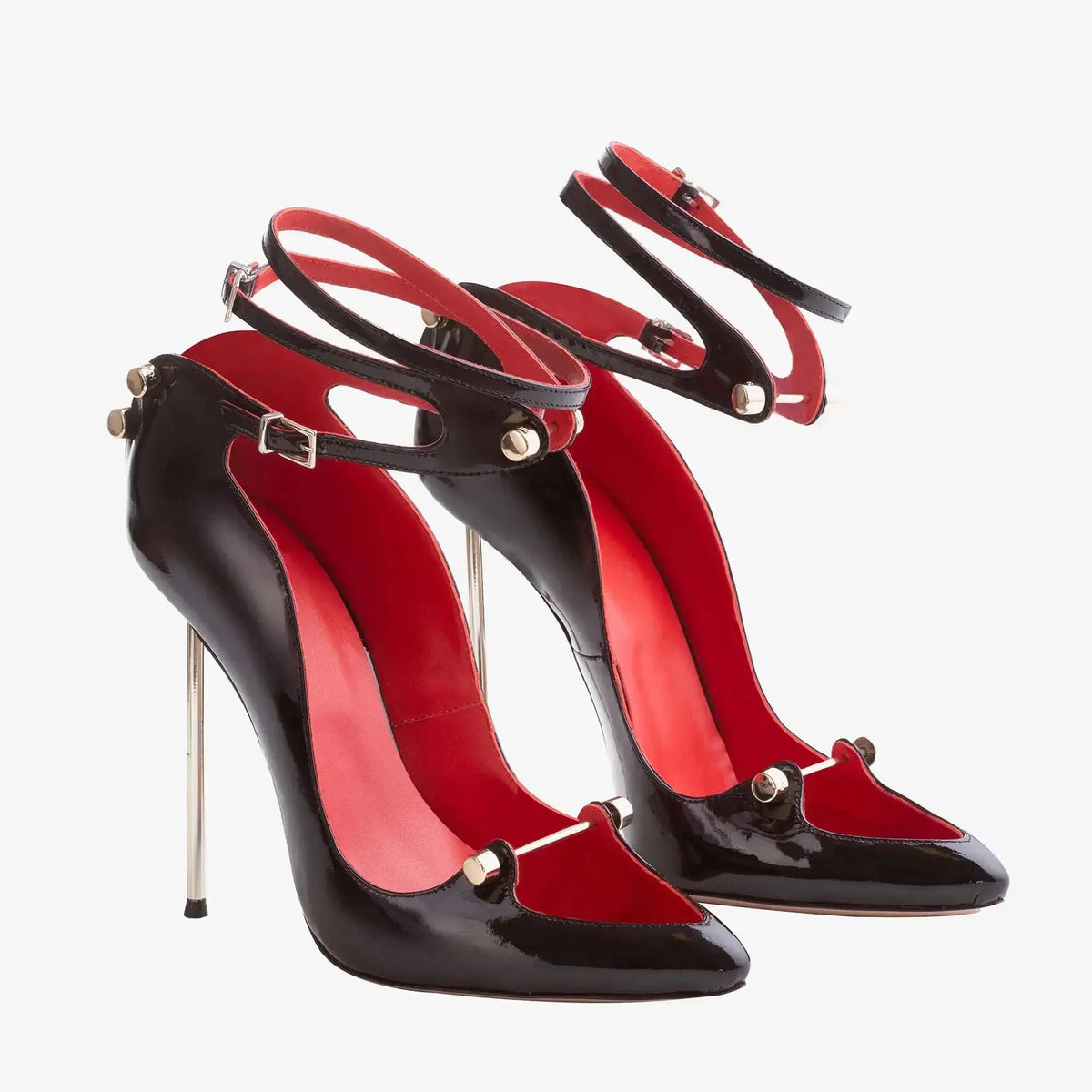 2026 Runway Women Pumps Crystal Metal Decoration High Heels Sandals For Women Luxury Designer Nightclubs Banquets Female Shoes Pi-Mart