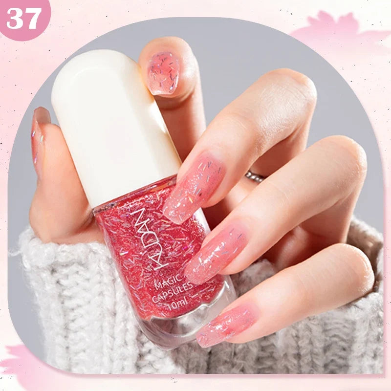 10ml Water-Based Peel Off Nail Polish 40 Colors Long Lasting Quick Drying No Need of Lamp to Cure Nail Supplies Manicure Nails Tri Light Beauty