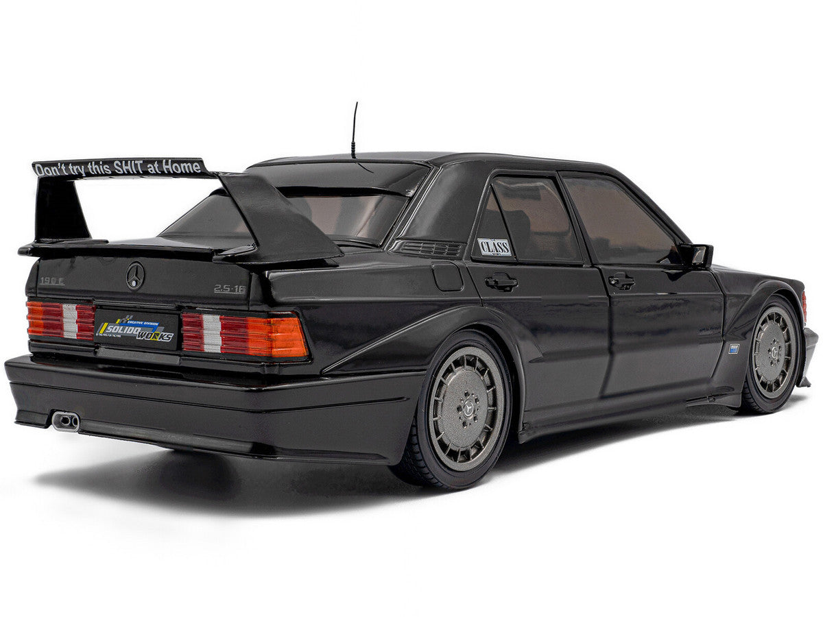 Mercedes Benz 190 Evolution II (W201) "Solido Works" Black 1/18 Diecast Model Car by Solido LuxuryLifeWay Online Store