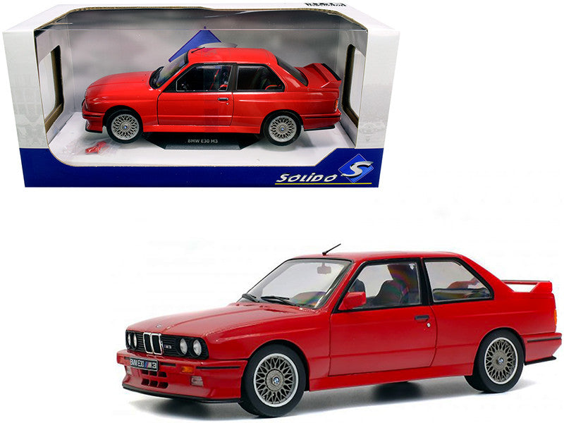 1986 BMW E30 M3 Red 1/18 Diecast Model Car by Solido LuxuryLifeWay Online Store
