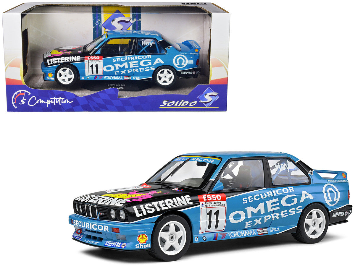 BMW E30 M3 #11 Will Hoy Winner "BTCC (British Touring Car Championship)" (1991) "Competition" Series 1/18 Diecast Model Car by Solido LuxuryLifeWay Online Store