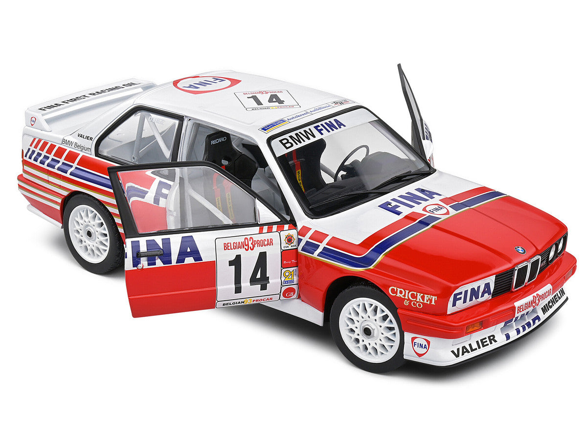 BMW E30 M3 #14 Marc Duez "Belgian Procar Championship" (1993) "Competition" Series 1/18 Diecast Model Car by Solido LuxuryLifeWay Online Store