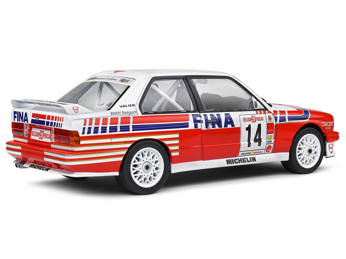 BMW E30 M3 #14 Marc Duez "Belgian Procar Championship" (1993) "Competition" Series 1/18 Diecast Model Car by Solido LuxuryLifeWay Online Store