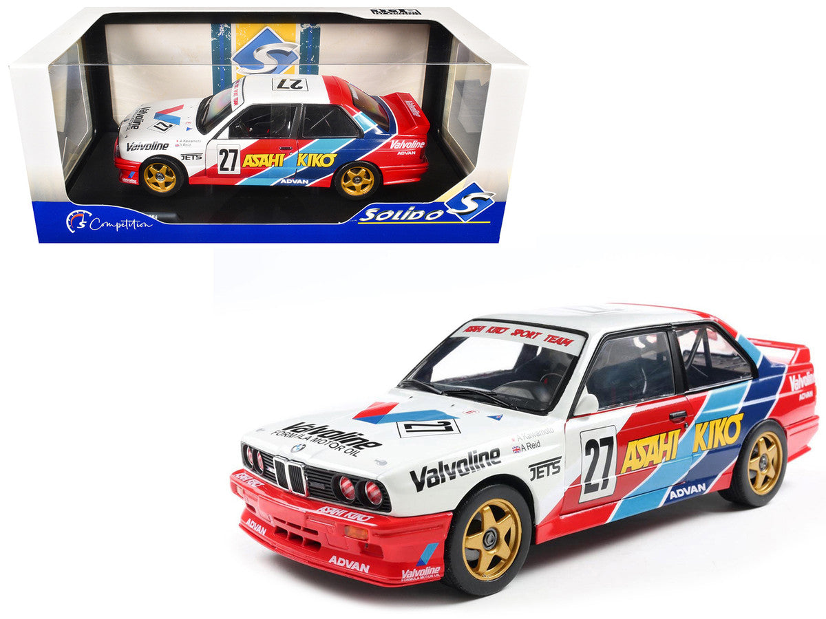 BMW E30 M3 #27 Atsushi Kawamoto - Anthony Reid "Japanese Touring Car Championship" (1986) "Competition" Series 1/18 Diecast Model Car by Solido LuxuryLifeWay Online Store