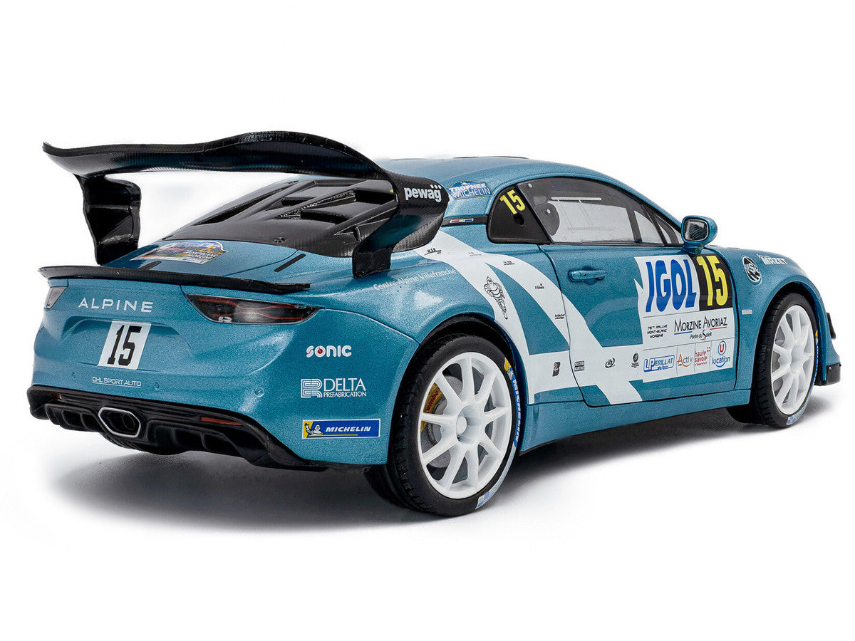 Alpine A110 Rallye GT+ #15 Raphael Astier - Denis Giraudet "Rallye Du Mont Blanc" (2024) "Competition" Series 1/18 Diecast Model Car by Solido LuxuryLifeWay Online Store