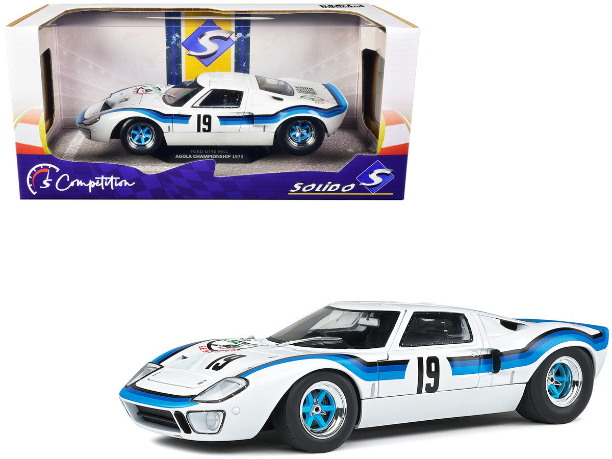 Ford GT40 MK.1 RHD (Right Hand Drive) #19 Emilio Marta "Angola Championship" (1973) "Competition" Series 1/18 Diecast Model Car by Solido LuxuryLifeWay Online Store