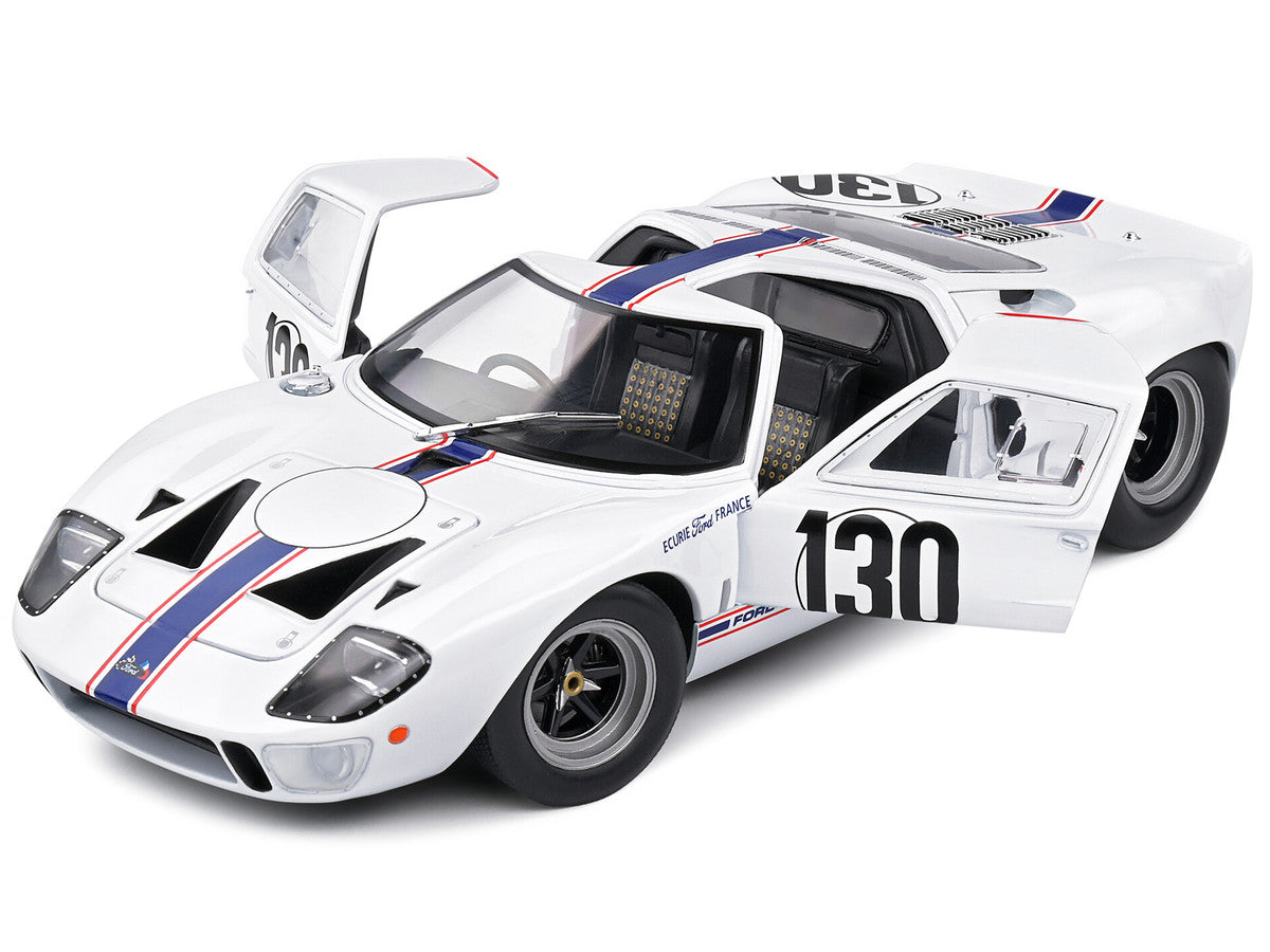 Ford GT40 MK1 #130 Henri Greder - Jean-Michel Giorgi "Targa Florio" (1967) "Competition" Series 1/18 Diecast Model Car by Solido LuxuryLifeWay Online Store