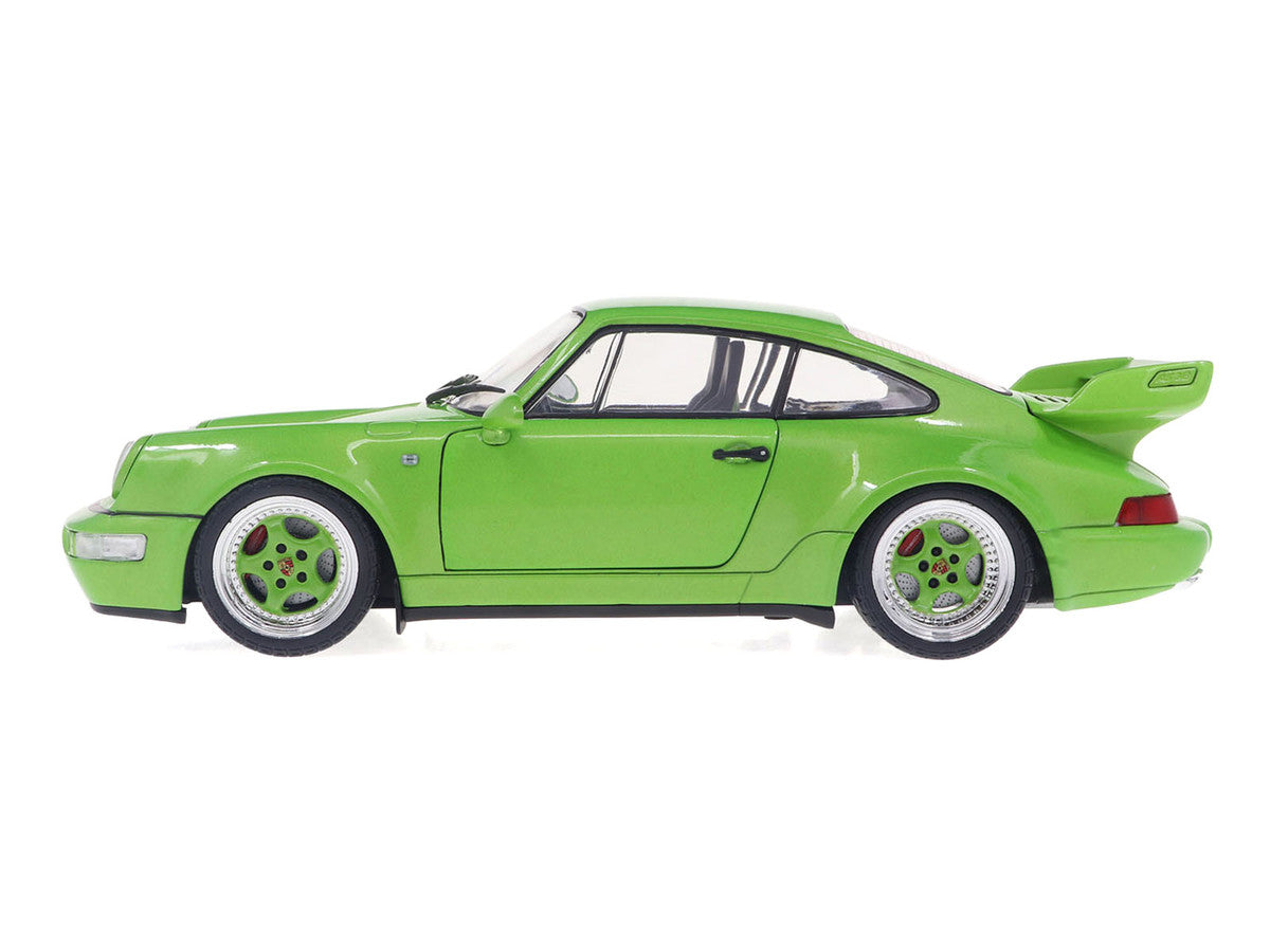 1990 Porsche 911 (964) Carrera RS "Streetfighter" Green Metallic 1/18 Diecast Model Car by Solido LuxuryLifeWay Online Store