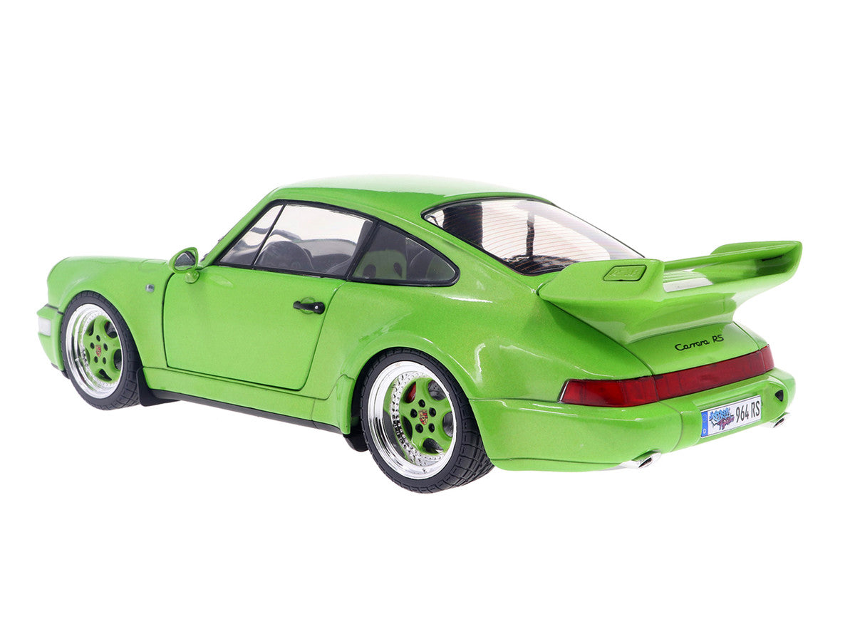 1990 Porsche 911 (964) Carrera RS "Streetfighter" Green Metallic 1/18 Diecast Model Car by Solido LuxuryLifeWay Online Store
