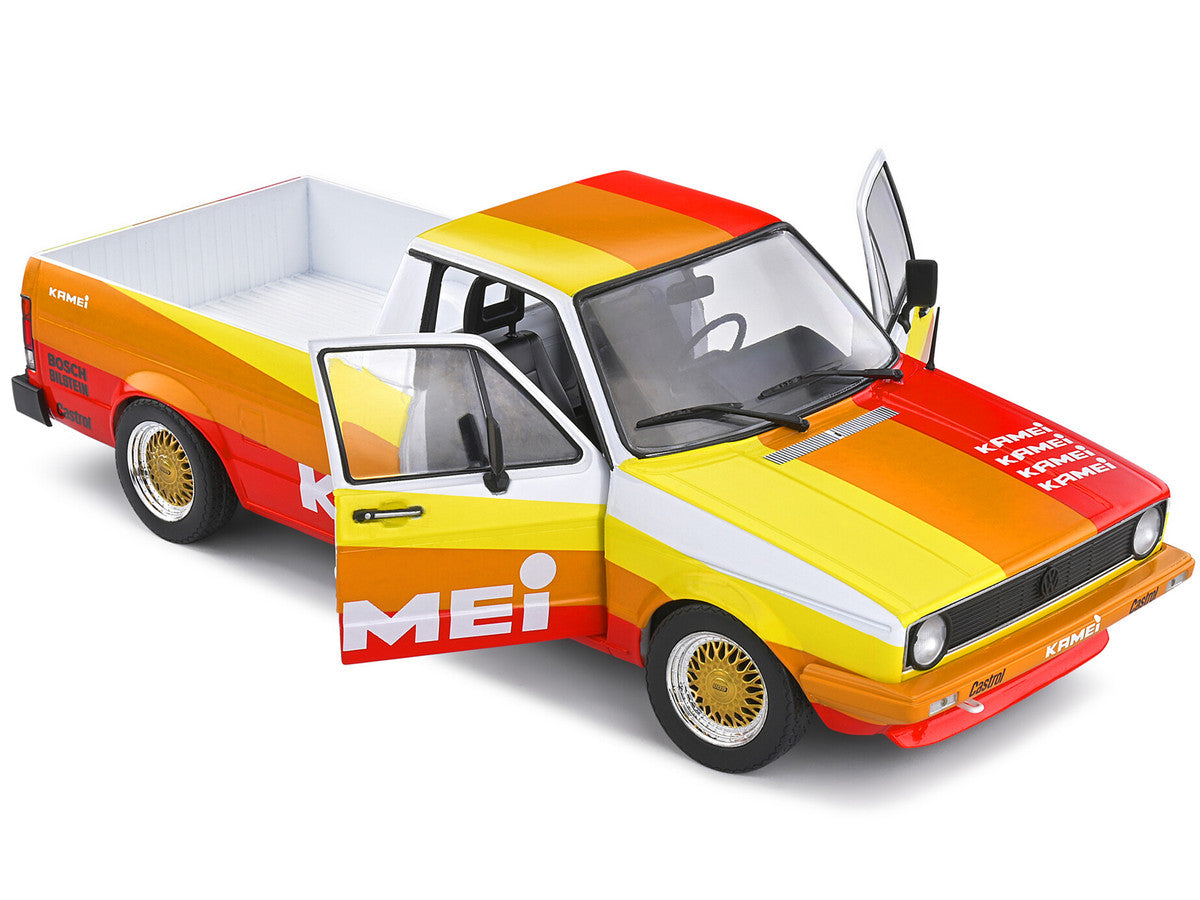 1982 Volkswagen Caddy MK 1 Pickup Truck "Kamei Tribute" 1/18 Diecast Model Car by Solido LuxuryLifeWay Online Store