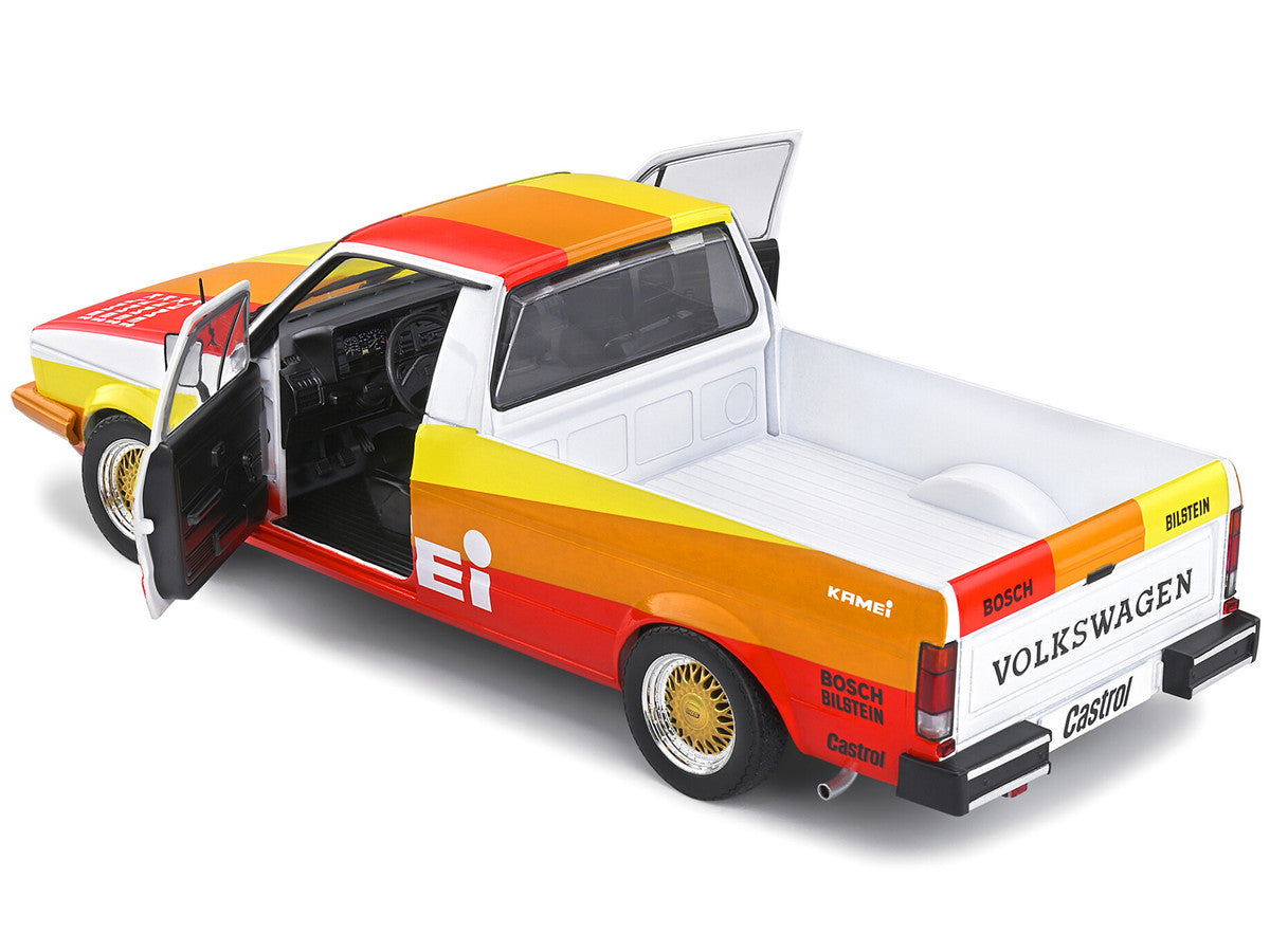 1982 Volkswagen Caddy MK 1 Pickup Truck "Kamei Tribute" 1/18 Diecast Model Car by Solido LuxuryLifeWay Online Store