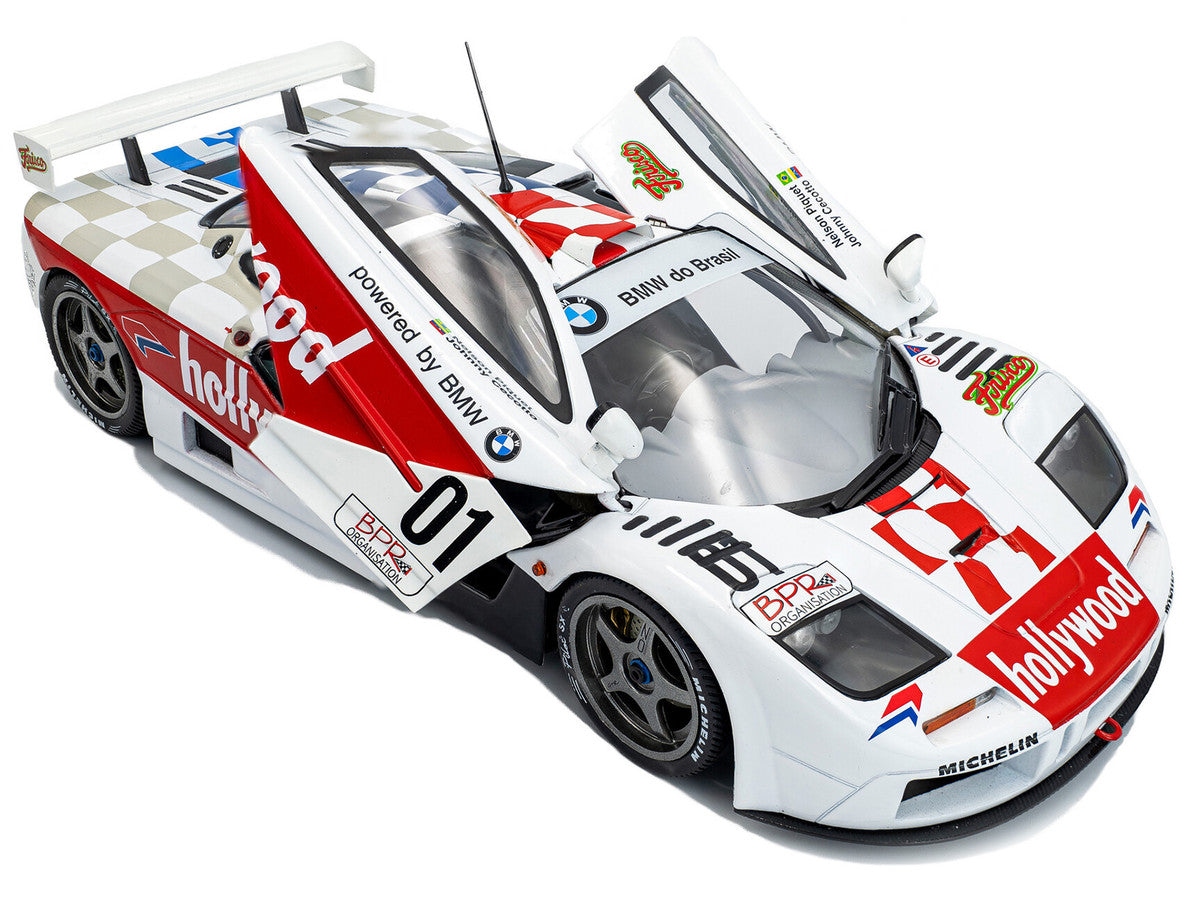 McLaren F1 GTR Short Tail #01 Nelson Piquet - Johnny Cecotto Winner "2 Hours of Brasilia" (1996) "Competition" Series 1/18 Diecast Model Car by Solido LuxuryLifeWay Online Store