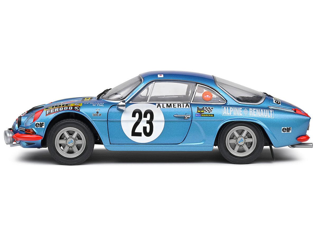Alpine A110 1600S #23 Jean-Pierre Nicolas - Michel Vial "Rallye Monte-Carlo" (1972) "Competition" Series 1/18 Diecast Model Car by Solido LuxuryLifeWay Online Store