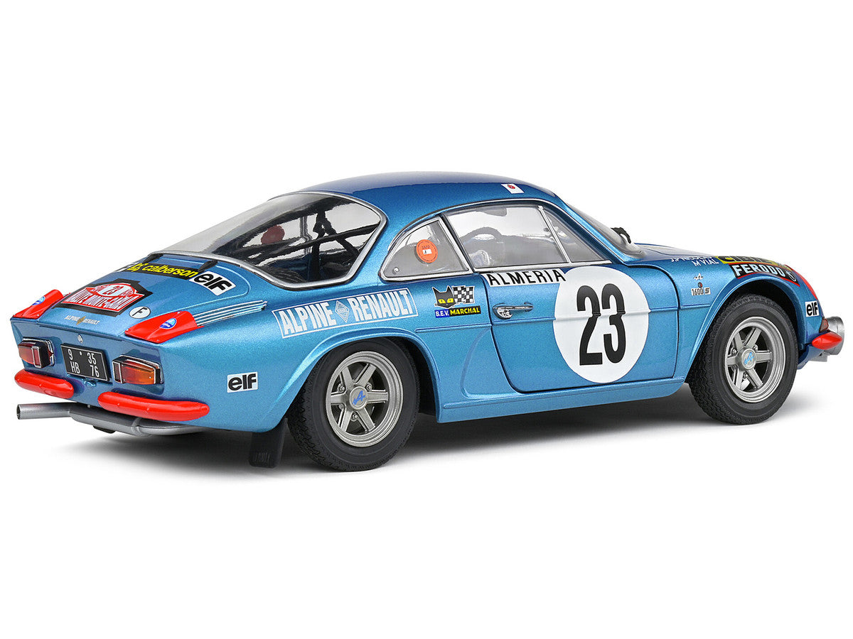 Alpine A110 1600S #23 Jean-Pierre Nicolas - Michel Vial "Rallye Monte-Carlo" (1972) "Competition" Series 1/18 Diecast Model Car by Solido LuxuryLifeWay Online Store