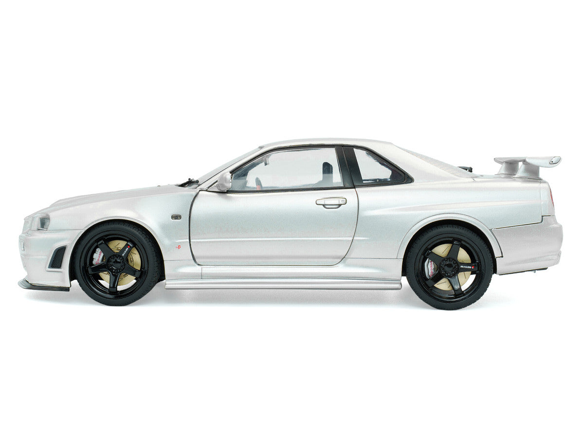 1999 Nissan Skyline GT-R (R34) Z-Tune RHD (Right Hand Drive) Silver Metallic 1/18 Diecast Model Car by Solido LuxuryLifeWay Online Store
