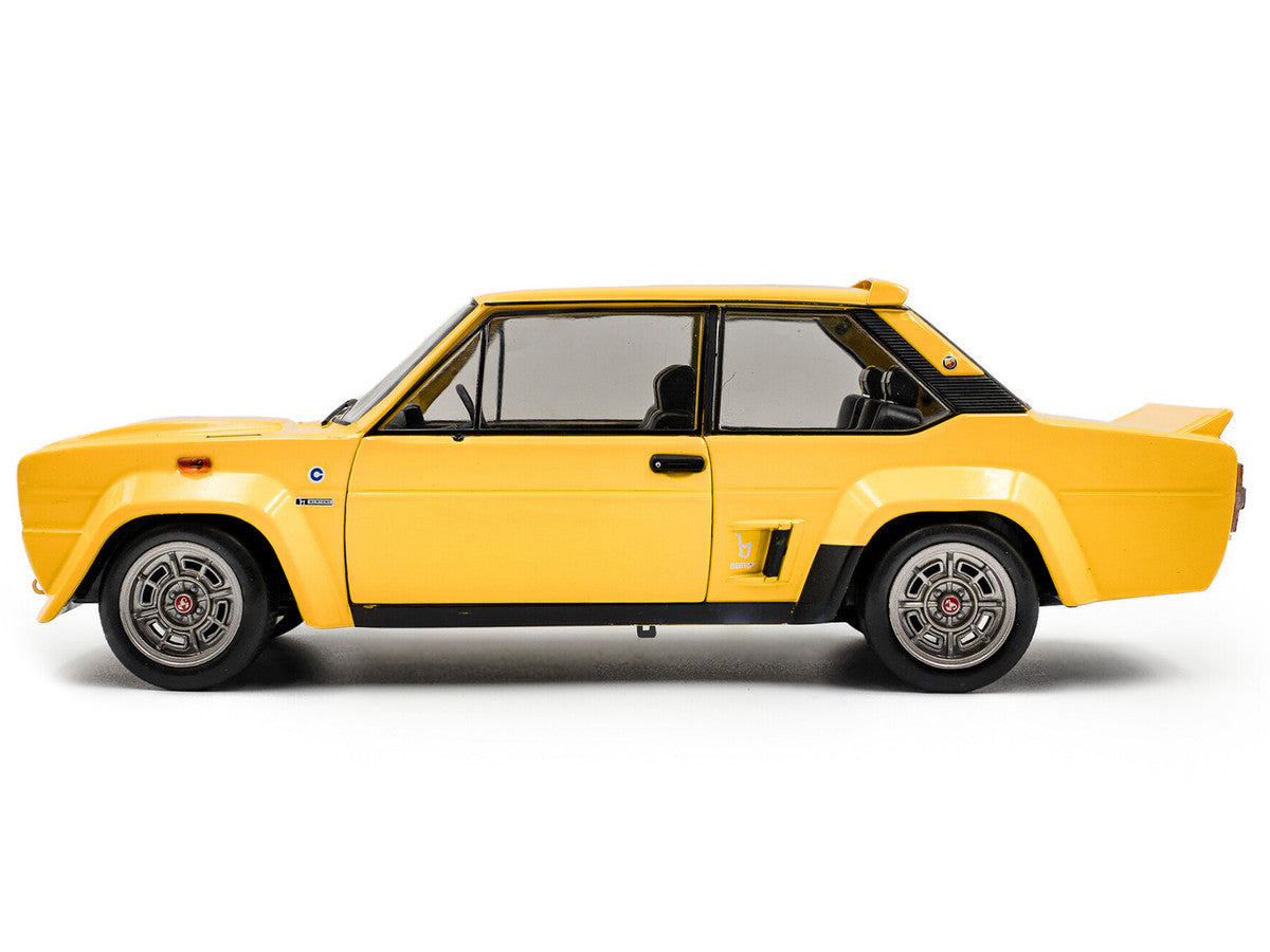 1980 Fiat 131 Abarth Yellow 1/18 Diecast Model Car by Solido LuxuryLifeWay Online Store