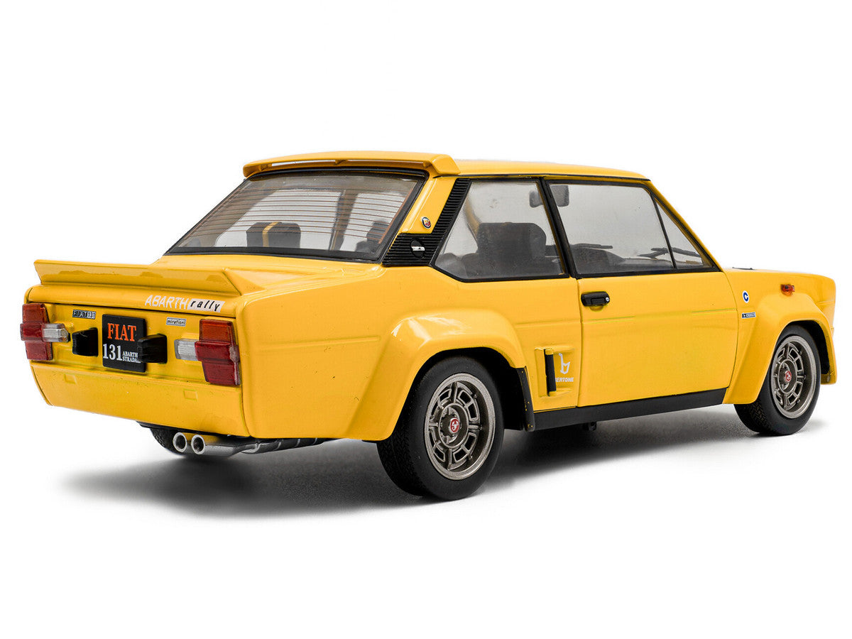 1980 Fiat 131 Abarth Yellow 1/18 Diecast Model Car by Solido LuxuryLifeWay Online Store