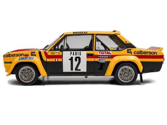 Fiat 131 Abarth #12 Michele Mouton - Annie Arrii "Rallye de Monte-Carlo" (1980) "Competition" Series 1/18 Diecast Model Car by Solido LuxuryLifeWay Online Store