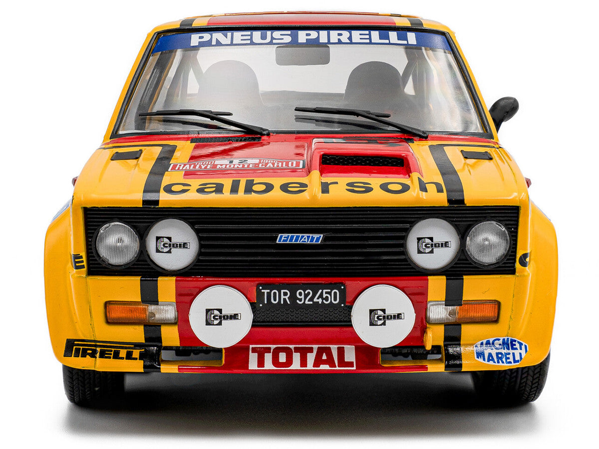 Fiat 131 Abarth #12 Michele Mouton - Annie Arrii "Rallye de Monte-Carlo" (1980) "Competition" Series 1/18 Diecast Model Car by Solido LuxuryLifeWay Online Store