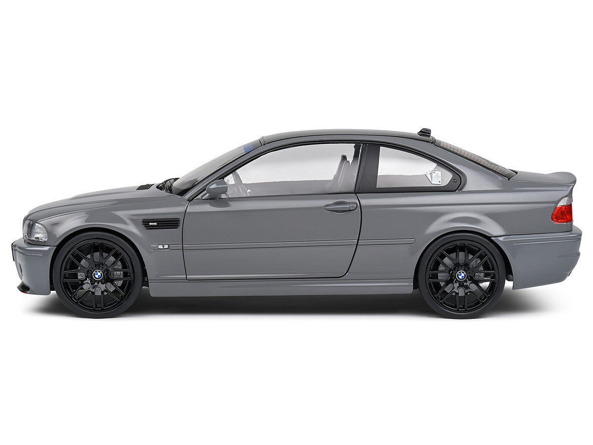 2000 BMW E46 M3 "Streetfighter" Nardo Gray with Black Top 1/18 Diecast Model Car by Solido LuxuryLifeWay Online Store