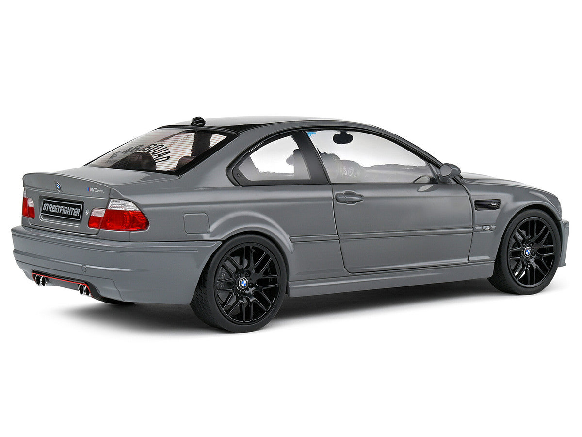 2000 BMW E46 M3 "Streetfighter" Nardo Gray with Black Top 1/18 Diecast Model Car by Solido LuxuryLifeWay Online Store