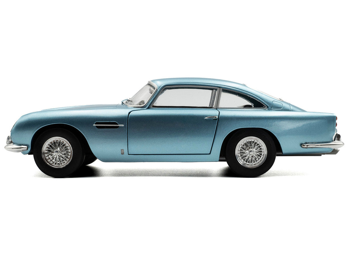1964 Aston Martin DB5 RHD (Right Hand Drive) Light Blue Metallic 1/18 Diecast Model Car by Solido LuxuryLifeWay Online Store