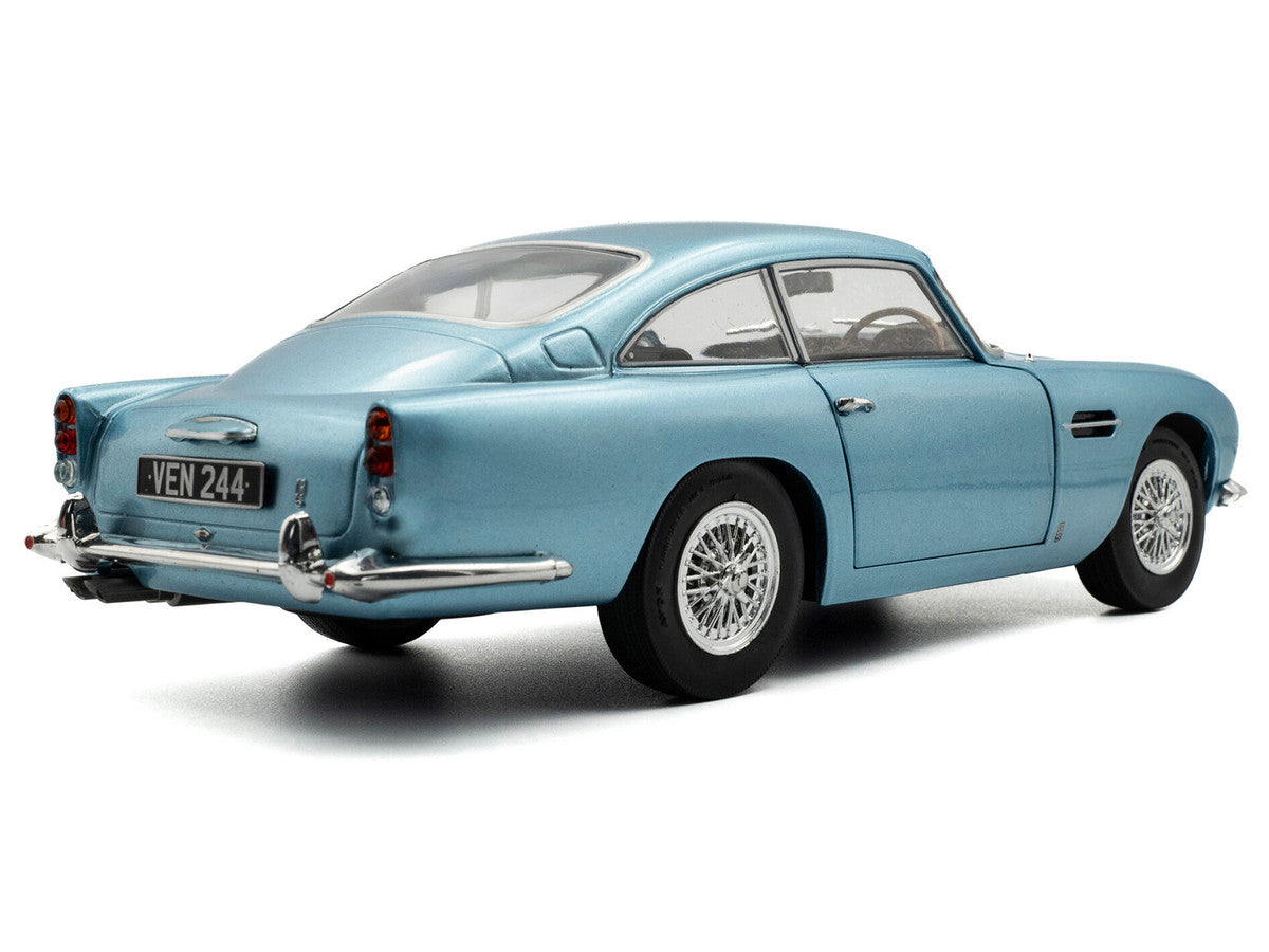 1964 Aston Martin DB5 RHD (Right Hand Drive) Light Blue Metallic 1/18 Diecast Model Car by Solido LuxuryLifeWay Online Store