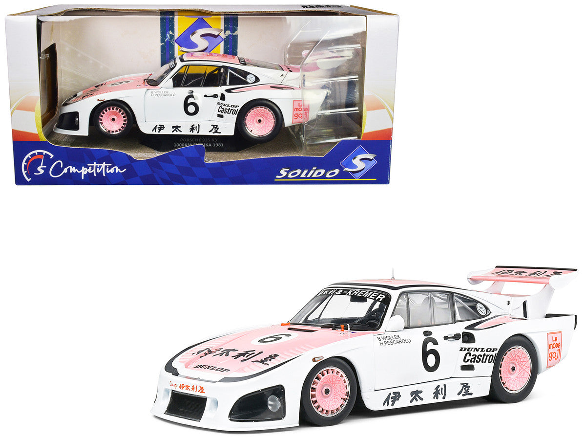 Porsche 935 K3 #6 Bob Wollek - Henri Pescarolo Winner "Suzuka 1000KM" (1981) "Competition" Series 1/18 Diecast Model Car by Solido LuxuryLifeWay Online Store