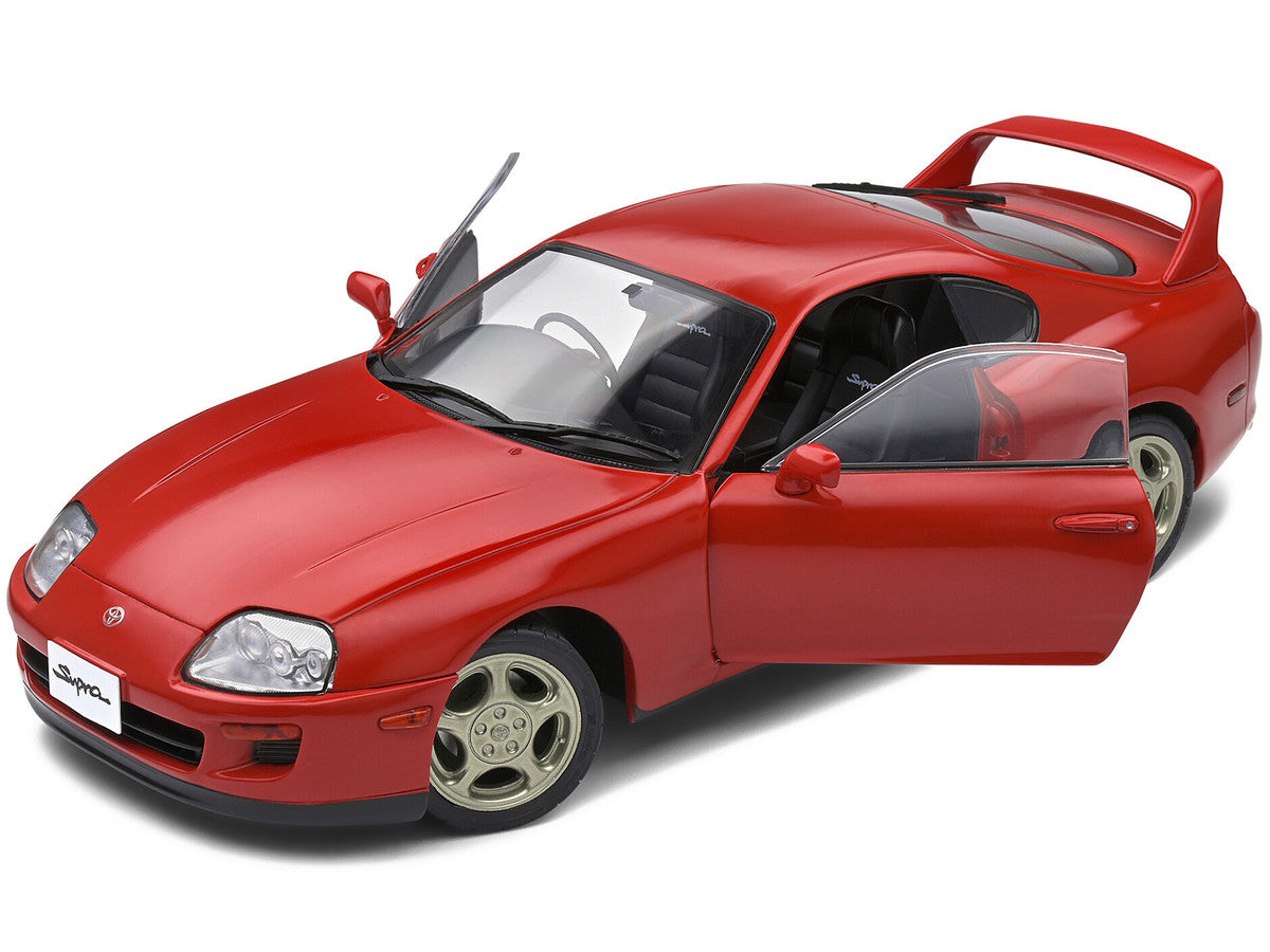 1993 Toyota Supra MK4 RHD (Right Hand Drive) Red 1/18 Diecast Model Car by Solido LuxuryLifeWay Online Store