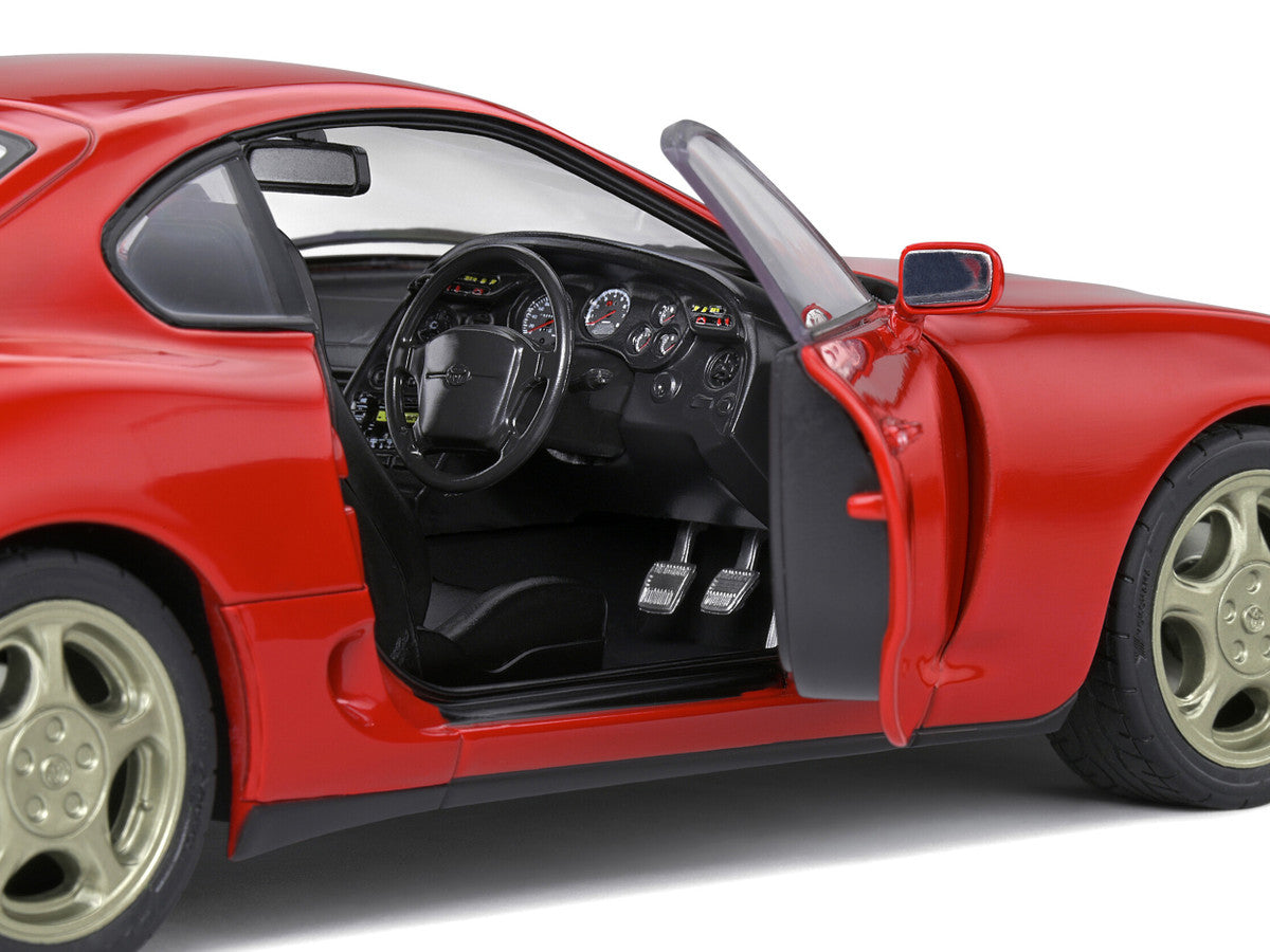 1993 Toyota Supra MK4 RHD (Right Hand Drive) Red 1/18 Diecast Model Car by Solido LuxuryLifeWay Online Store