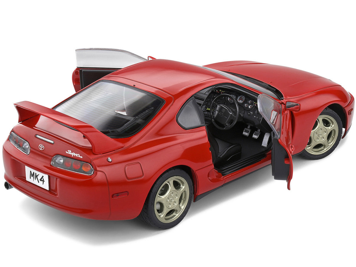 1993 Toyota Supra MK4 RHD (Right Hand Drive) Red 1/18 Diecast Model Car by Solido LuxuryLifeWay Online Store
