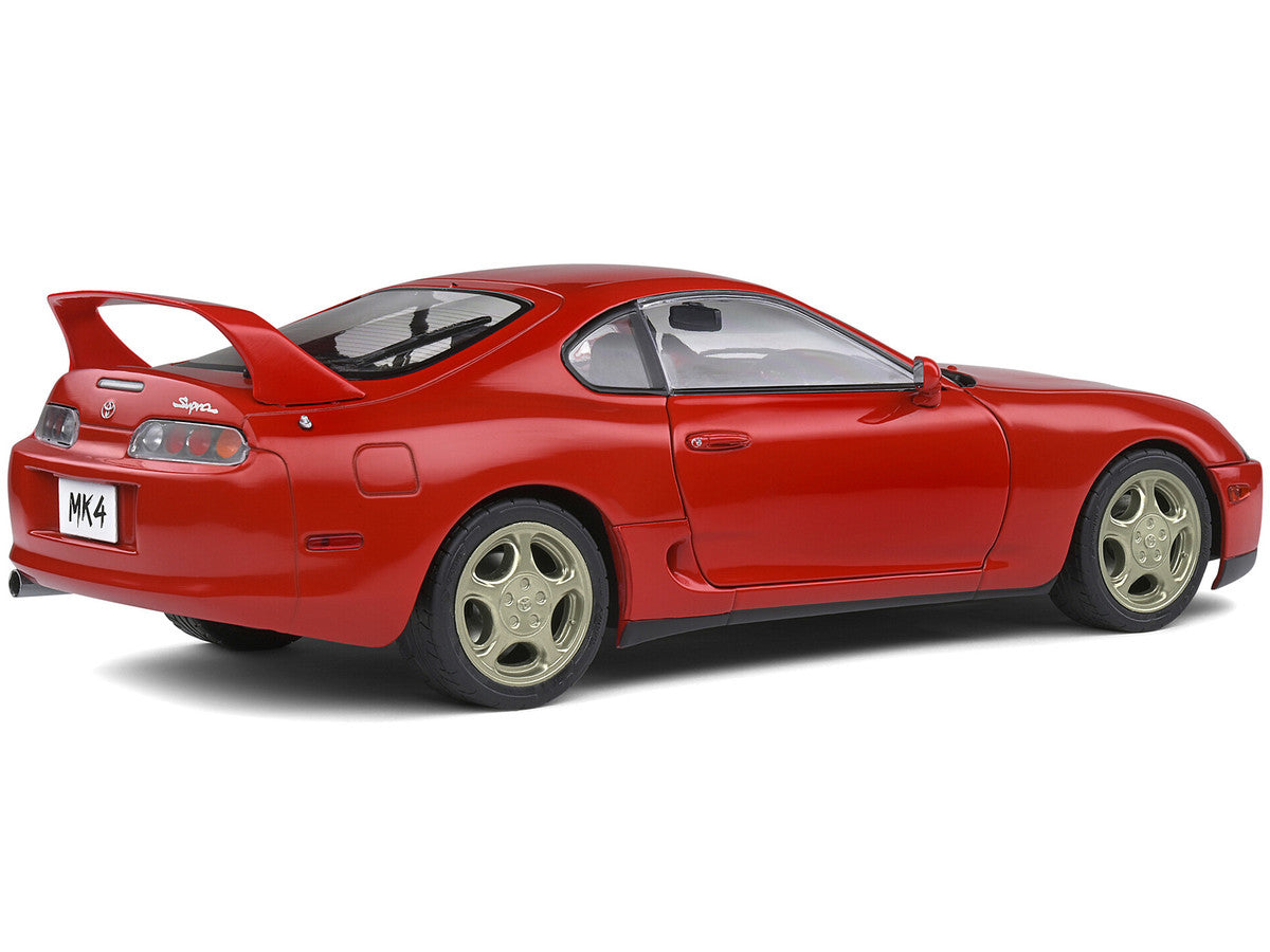 1993 Toyota Supra MK4 RHD (Right Hand Drive) Red 1/18 Diecast Model Car by Solido LuxuryLifeWay Online Store