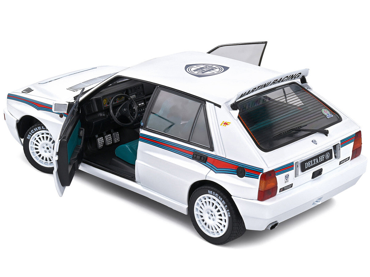 1992 Lancia Delta HF Integrale Evo 1 Martini 6 White with Blue and Red Stripes "World Rally Champion - Martini Racing" 1/18 Diecast Model Car by Solido LuxuryLifeWay Online Store