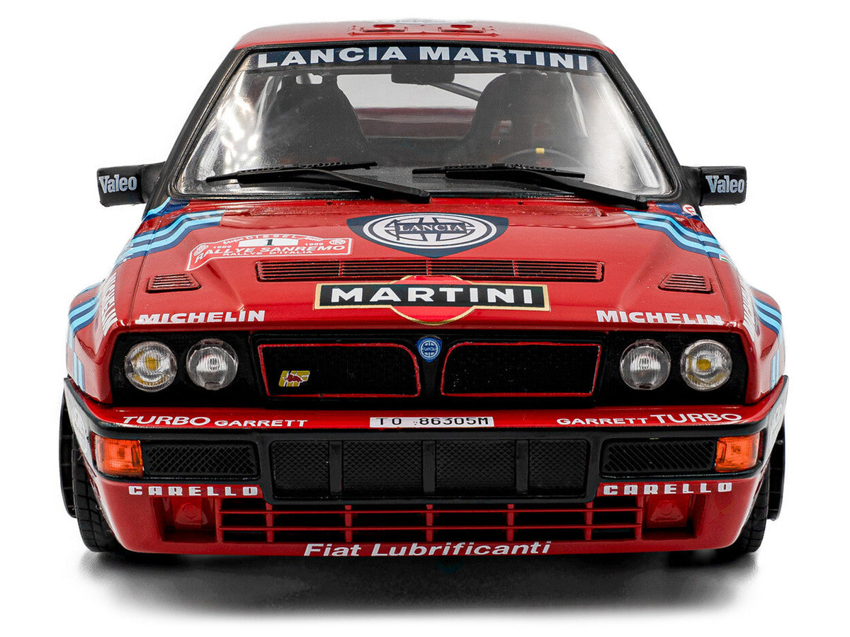 Lancia Delta HF Integrale #1 Miki Biasion - Tiziano Siviero Winner "Rally Sanremo" (1989) "Competition" Series 1/18 Diecast Model Car by Solido LuxuryLifeWay Online Store