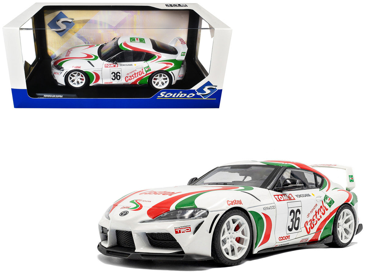 2024 Toyota GR Supra #36 "Toyota Racing Tribute" White with Green and Red Graphics 1/18 Diecast Model Car by Solido LuxuryLifeWay Online Store