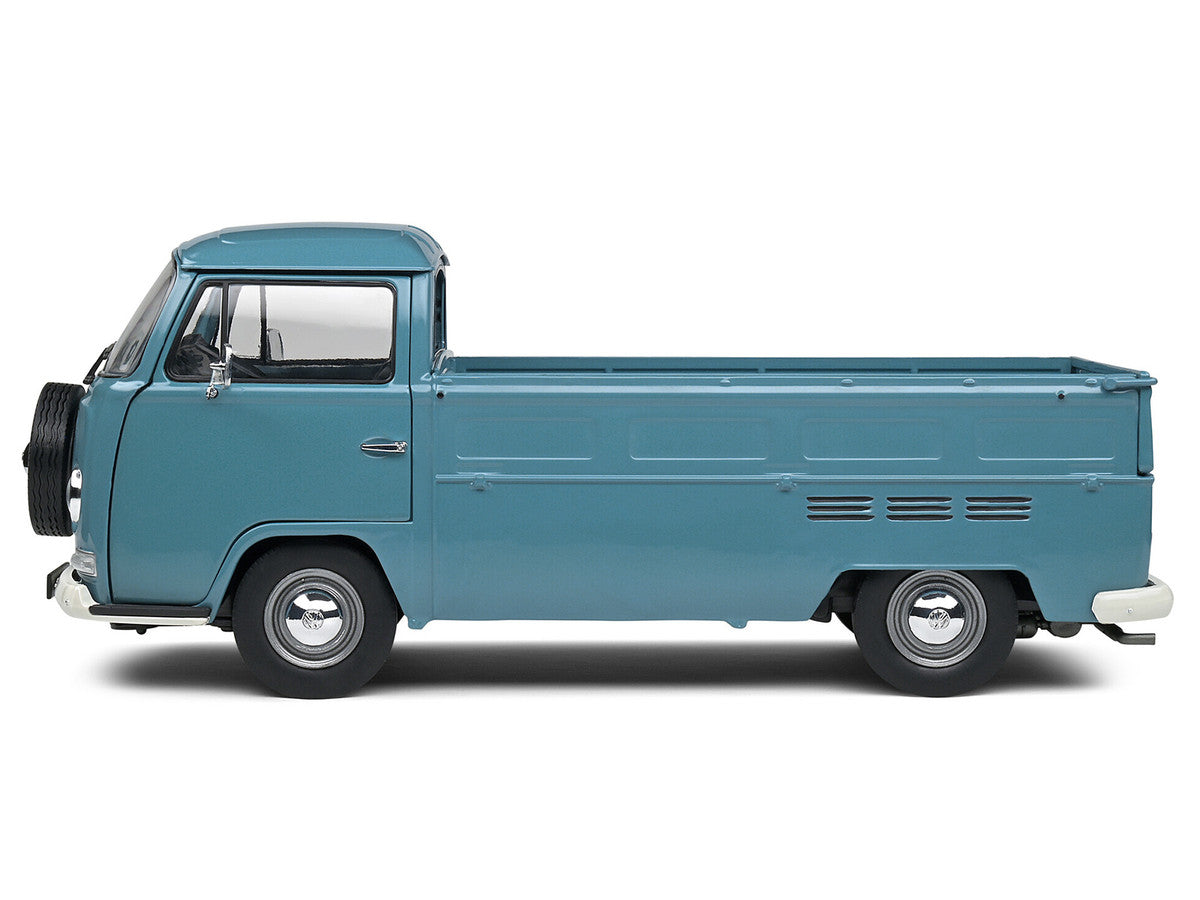 1968 Volkswagen T2 Pickup Truck Petrol Blue 1/18 Diecast Model Car by Solido LuxuryLifeWay Online Store