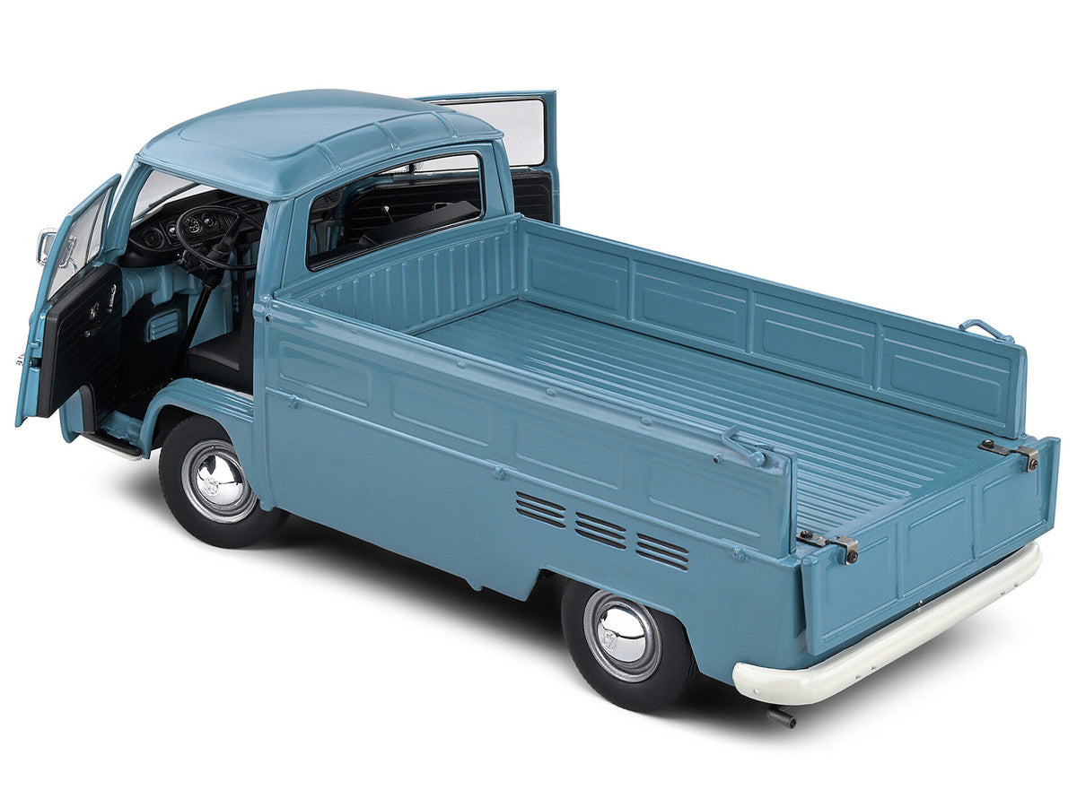1968 Volkswagen T2 Pickup Truck Petrol Blue 1/18 Diecast Model Car by Solido LuxuryLifeWay Online Store