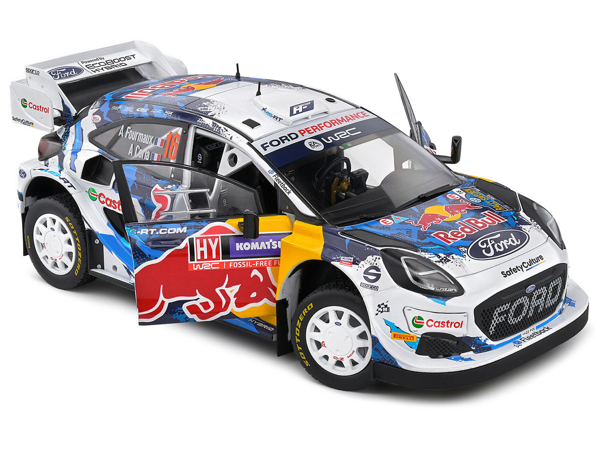 Ford Puma Rally1 Hybrid #16 Adrien Fourmaux - Alexandre Coria 3rd Place "Rally Sweden" (2024) "Competition" Series 1/18 Diecast Model Car by Solido LuxuryLifeWay Online Store