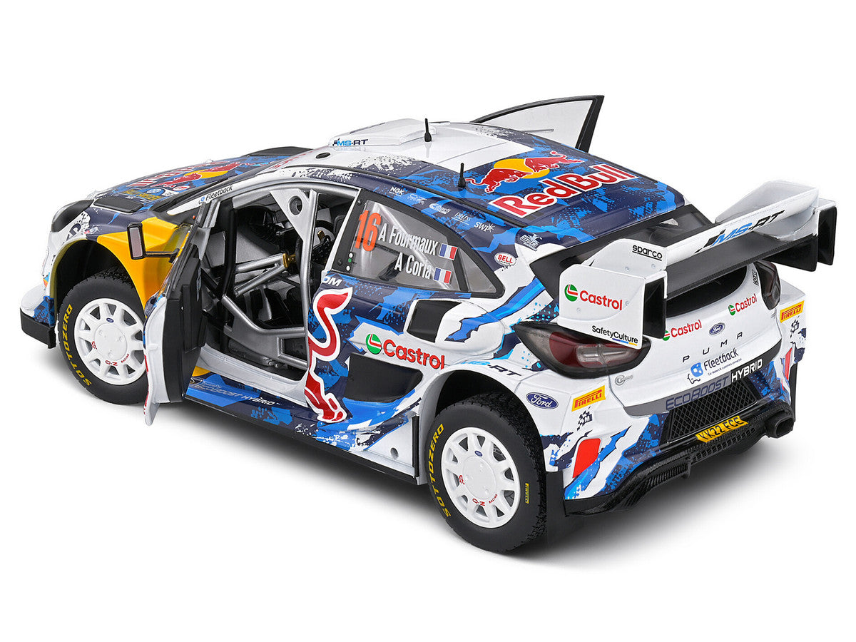 Ford Puma Rally1 Hybrid #16 Adrien Fourmaux - Alexandre Coria 3rd Place "Rally Sweden" (2024) "Competition" Series 1/18 Diecast Model Car by Solido LuxuryLifeWay Online Store