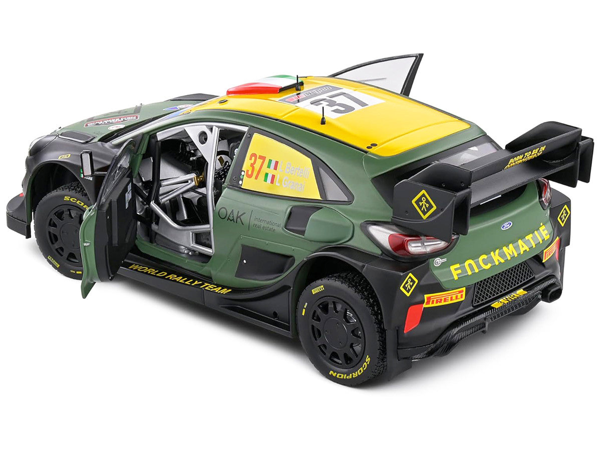 Ford Puma Rally1 Hybrid #37 Lorenzo Bertelli - Lorenzo Granai "Rally New Zealand" (2022) "Competition" Series 1/18 Diecast Model Car by Solido LuxuryLifeWay Online Store