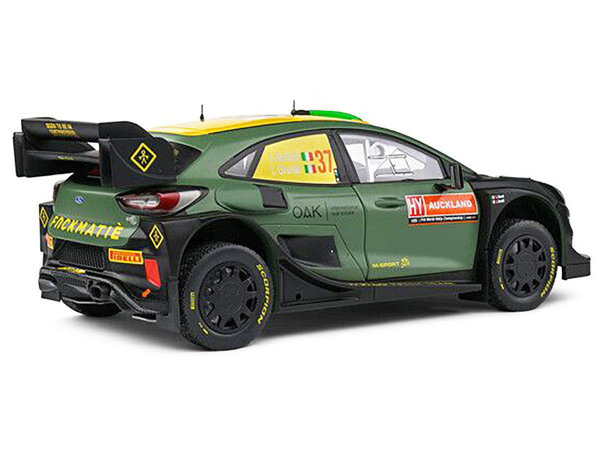 Ford Puma Rally1 Hybrid #37 Lorenzo Bertelli - Lorenzo Granai "Rally New Zealand" (2022) "Competition" Series 1/18 Diecast Model Car by Solido LuxuryLifeWay Online Store